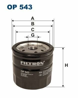 FILTRON OP543 | Yağ Filtresi Connect-Focus 1.8Tdci-Di