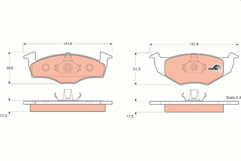 TRW GDB1274 | Fren Balata Ön Fox Hatchback (5Z1, 5Z3, 5Z4) 05 > 1144958 45017 1.4 TDI 44958 Lupo I (6X1, 6E1) 98 > 051.0 1.4 16V 1.7 Sdı 1.4 16V 1.4 TDI 1.4 FSI 45017 1.0 Polo (6N2) 99 > 011.4 16V 1.6 16V Gtı 1.4 TDI 1.0 1.4 16V 1.7 Sdı 1.9 D 450