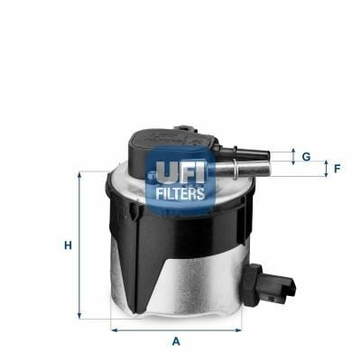 UFI 55.170.00 | Mazot Filtresi 06-Focus-C.Max-Fiesta-Vo.S40 1.6 TDCI **Oe**