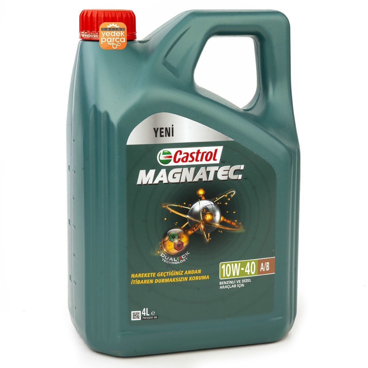 CASTROL 10W404LT | 10W40 A3/B4 Motor Yağı 4 Litre (2024 Yılı Üretimi)
