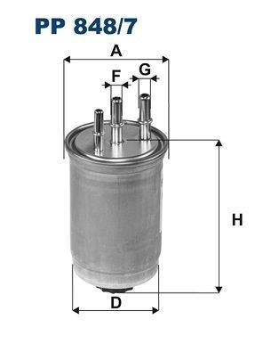 FILTRON PP848-7 | Mazot Filtresi 03-Connect 1.8Tdci