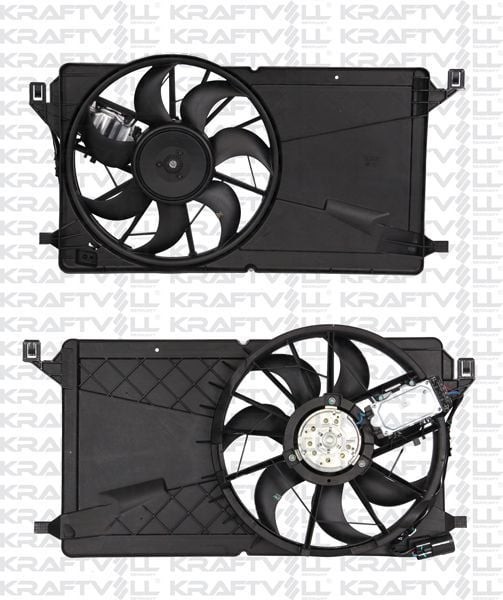 KRAFTVOLL 08120049 | Fan Motoru Davlumbazlı (+ Ac) Cmax 07 /-Focus II Cmax 03-07 Focus II 04 /-Volvo C30 S40 II V50 1,6Tdcı 03 /