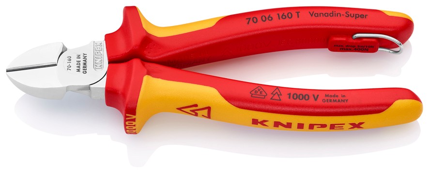 KNIPEX 70 06 160T ASMA HALKALI YAN KESKİ (VDE)