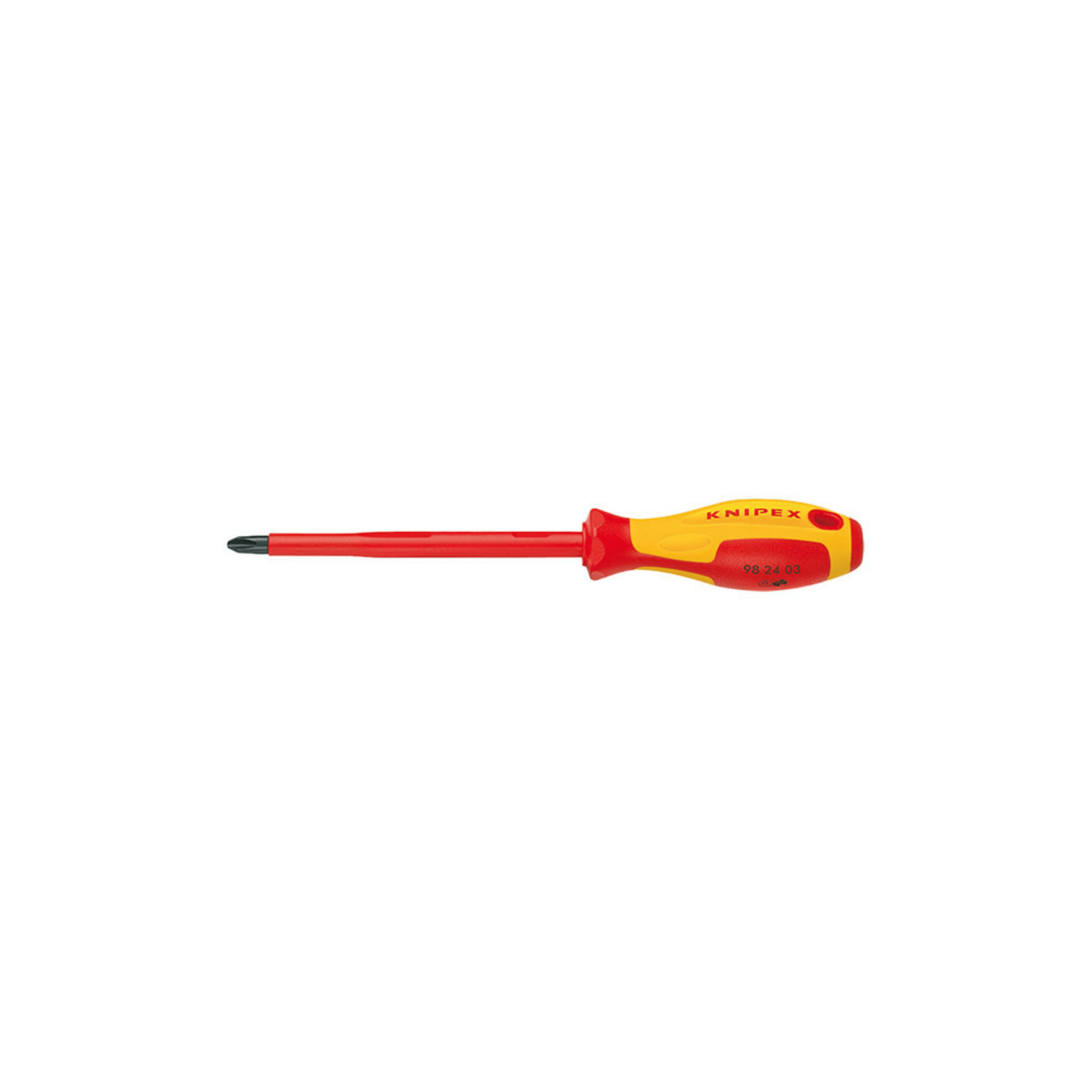 Knipex 98 24 02 Ph2x100 VDE İzoleli Yıldz Uçlu Tornavida