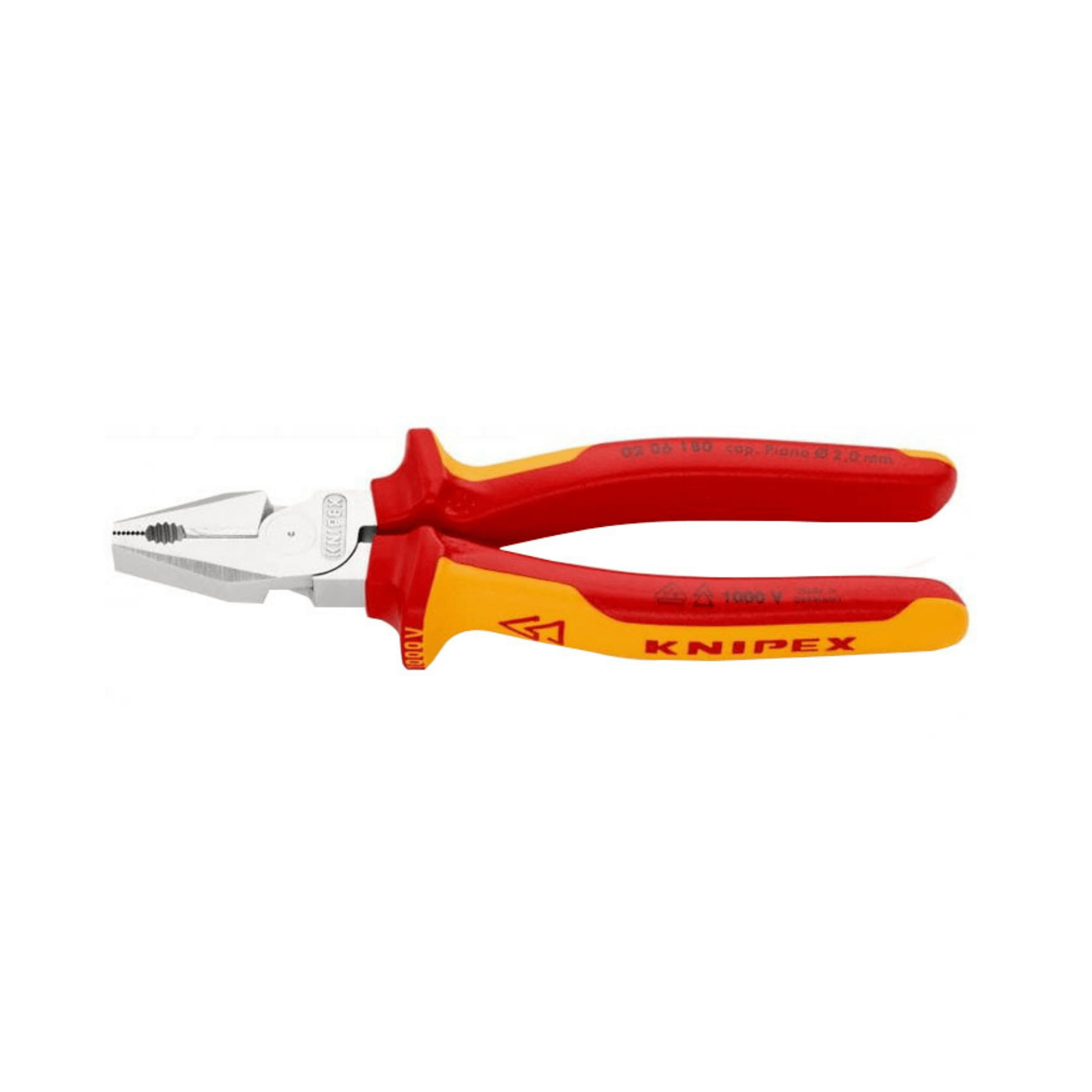 Knipex 02 06 180 Ağır Hizmet VDE Kombine Pense