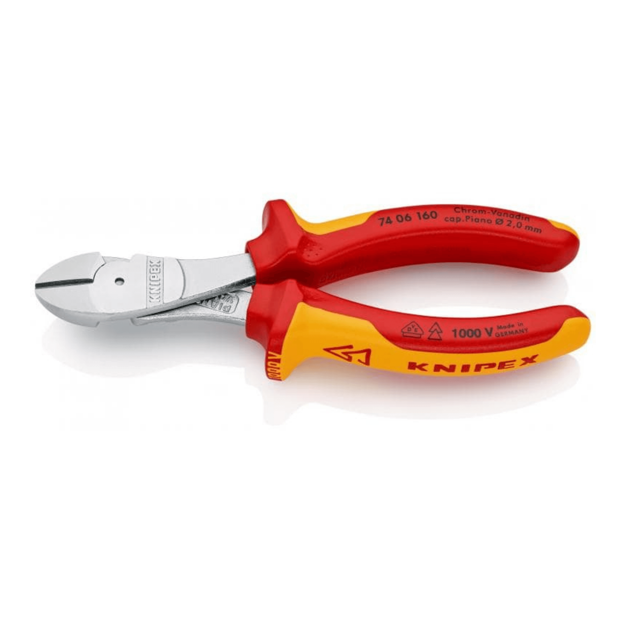 Knipex 74 06 160 Ağır Hizmet VDE Yan Keski