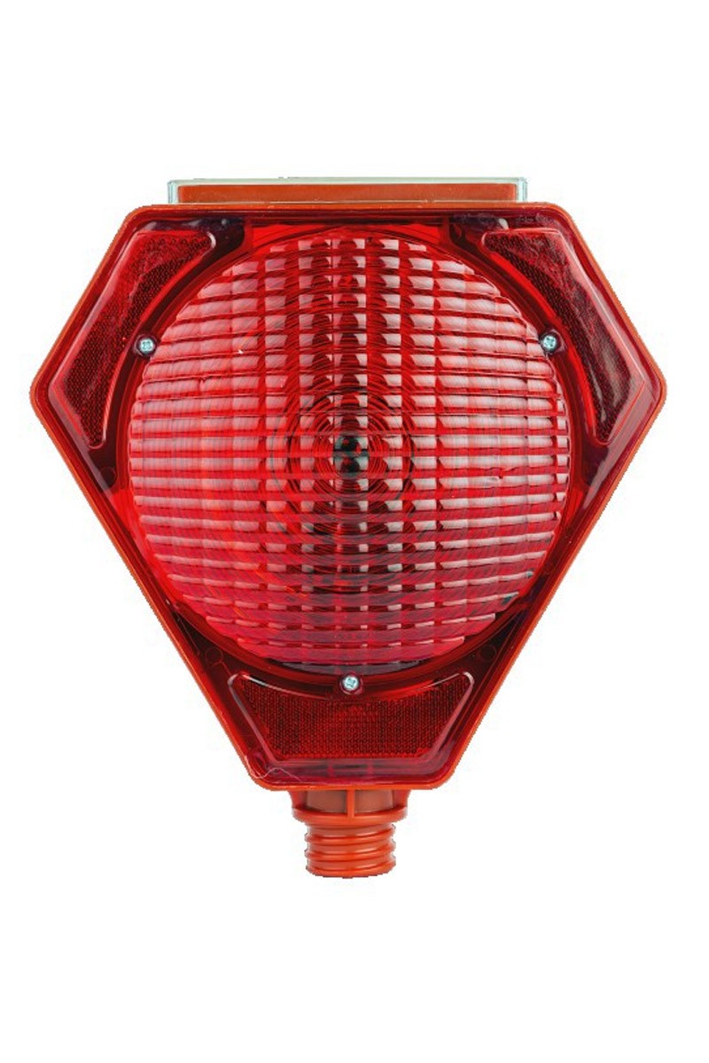 MAXSAFETY MS1-2102 SOLAR FLASHER LED LAMP (RED)