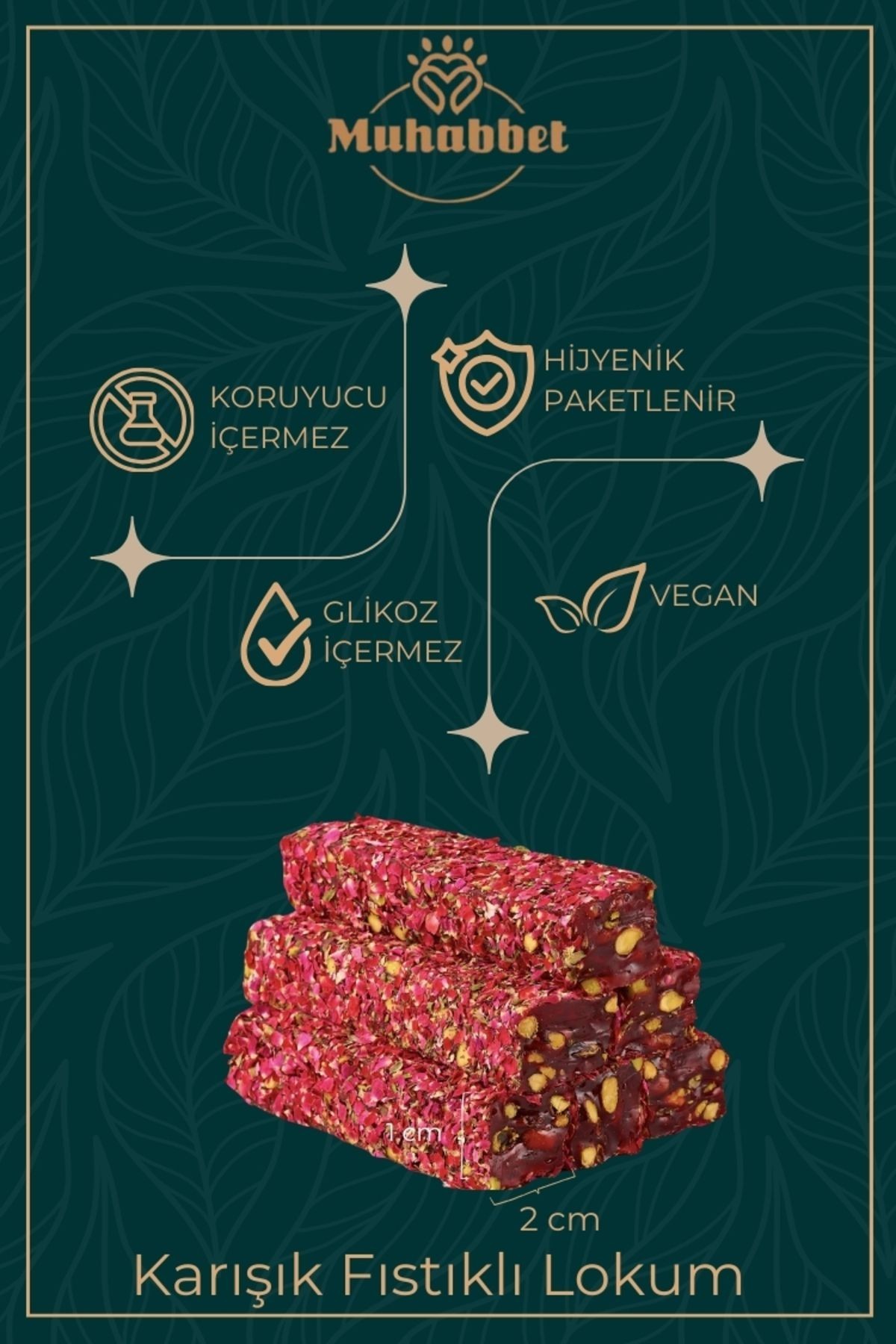 Antep Fıstıklı Karışık Kesme Lokum 226 gr