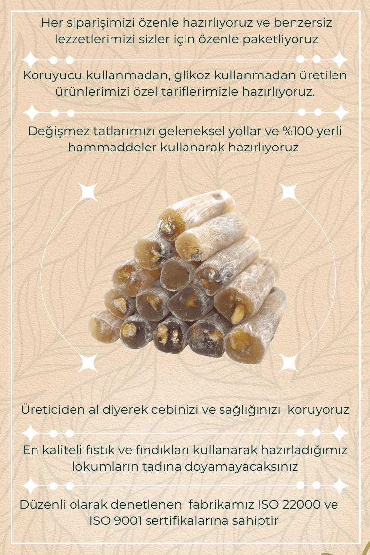 Ballı Fıstıklı Parmak Fitil Lokum 210 gr