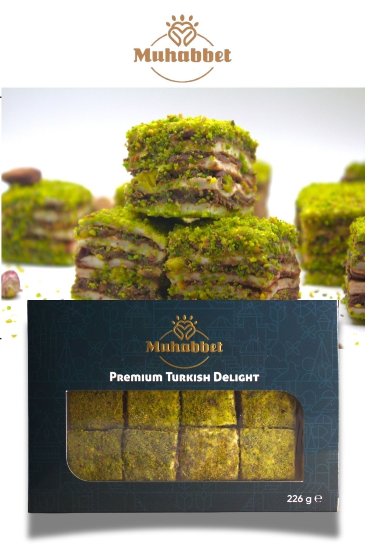 Antep Fıstıklı Baklava Lokum 226 gr