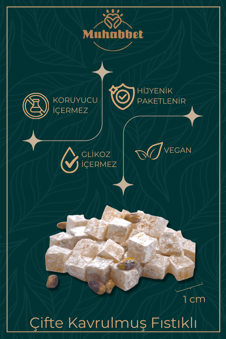 Kahve Yanı 3’lü Lokum Seti (230 g x 3) Gül Yapraklı-Kadayıflı- Çifte Kavrulmuş Lokum Paketi