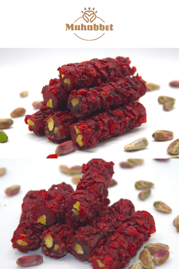Zereşkli Narlı Fıstıklı Parmak Fitil Lokum – 210 gr
