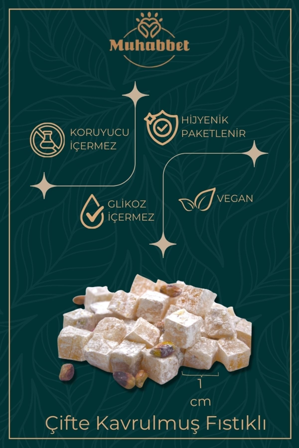 Fıstıklı Çifte Kavrulmuş Lokum 226 gr