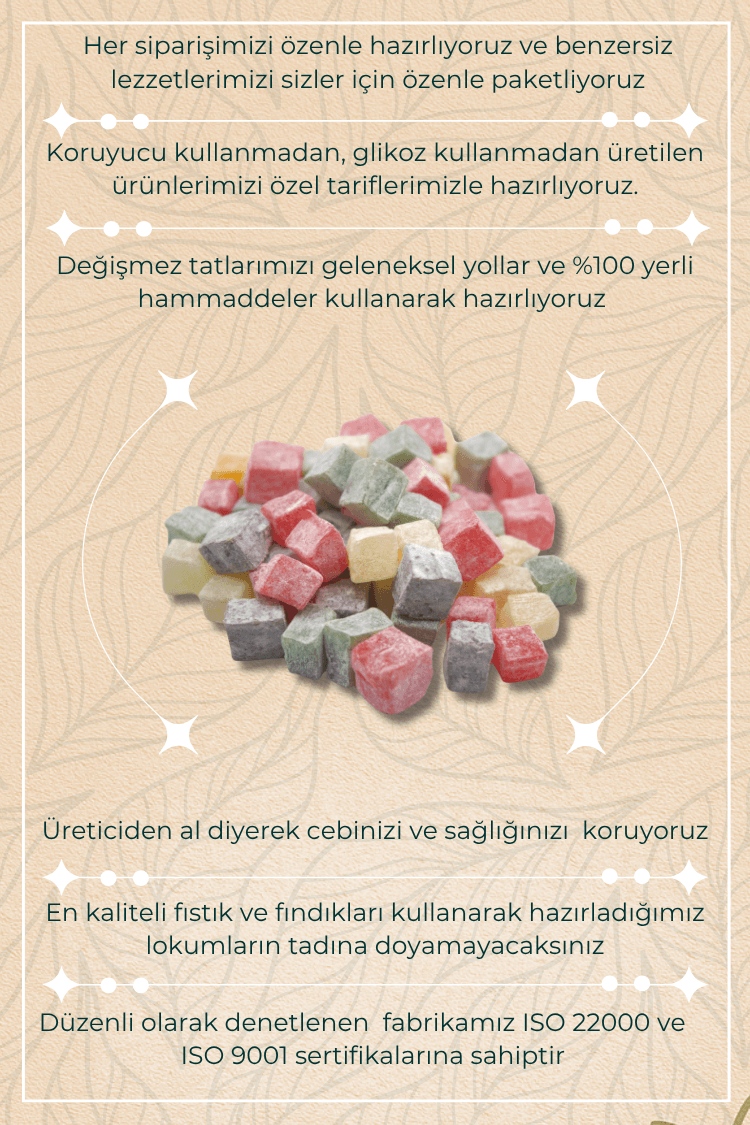 Karışık Meyveli Lokum 500 gr