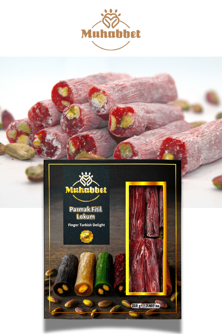 Narlı Fıstıklı Parmak Fitil Lokum 210 gr