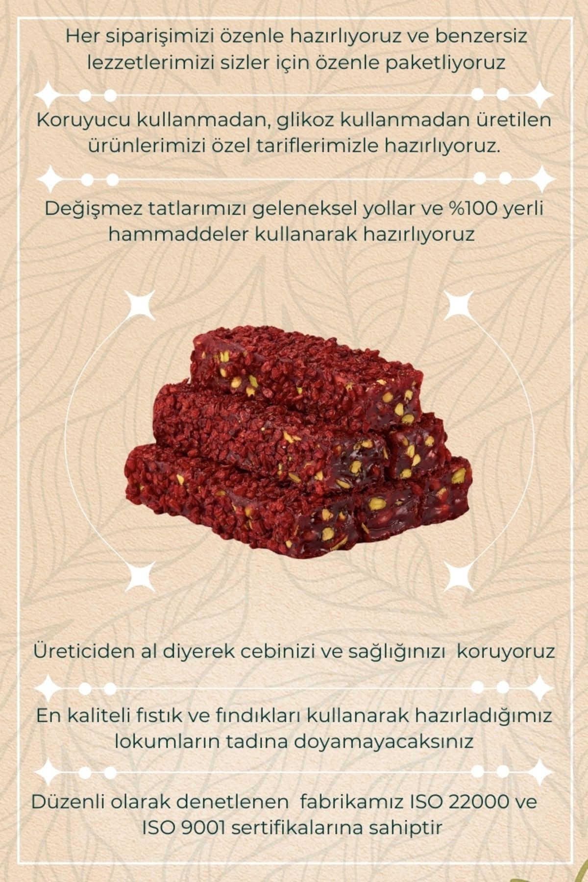 Antep Fıstıklı Karışık Kesme Lokum 226 gr