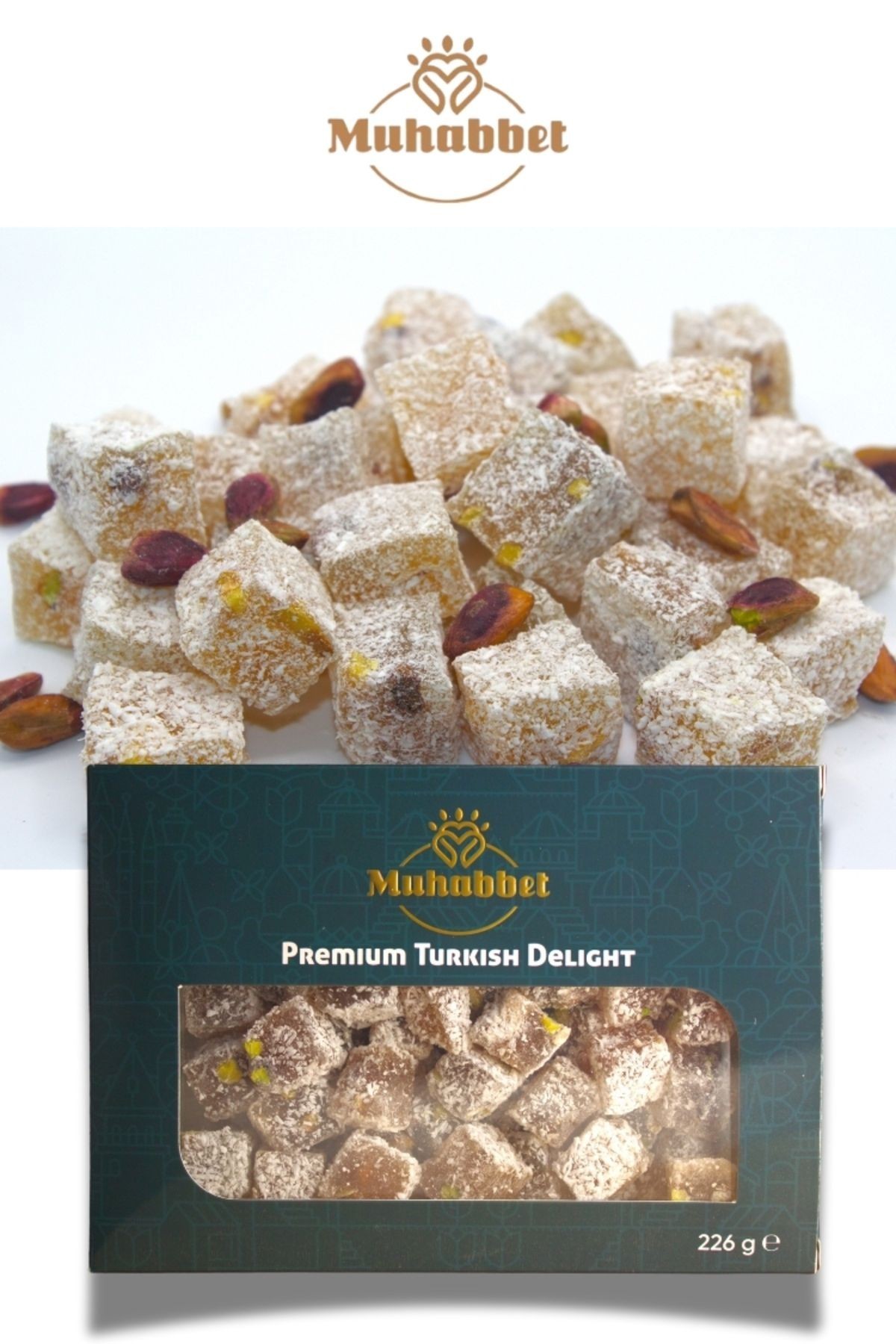 Hindistan Cevizli Çifte Kavrulmuş Lokum 226 gr