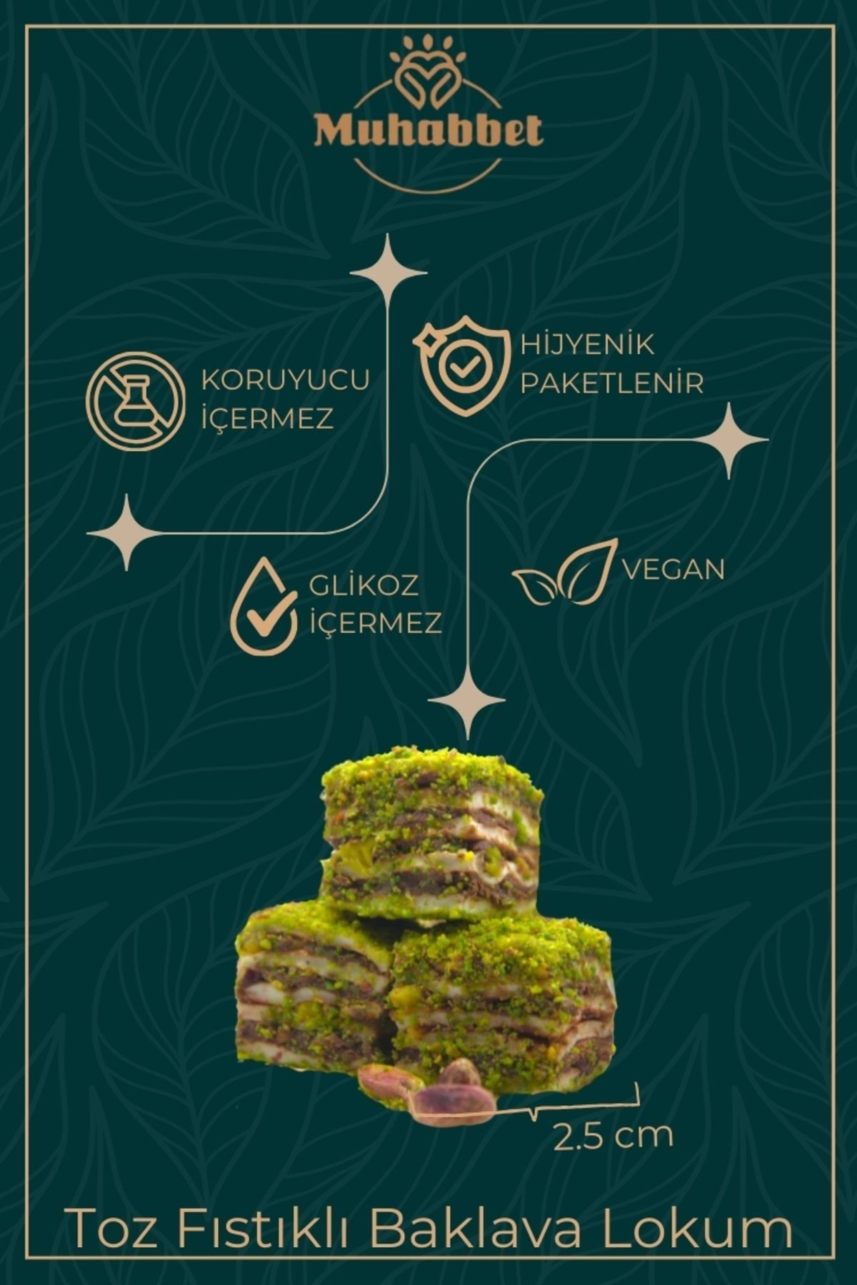 Antep Fıstıklı Baklava Lokum 226 gr
