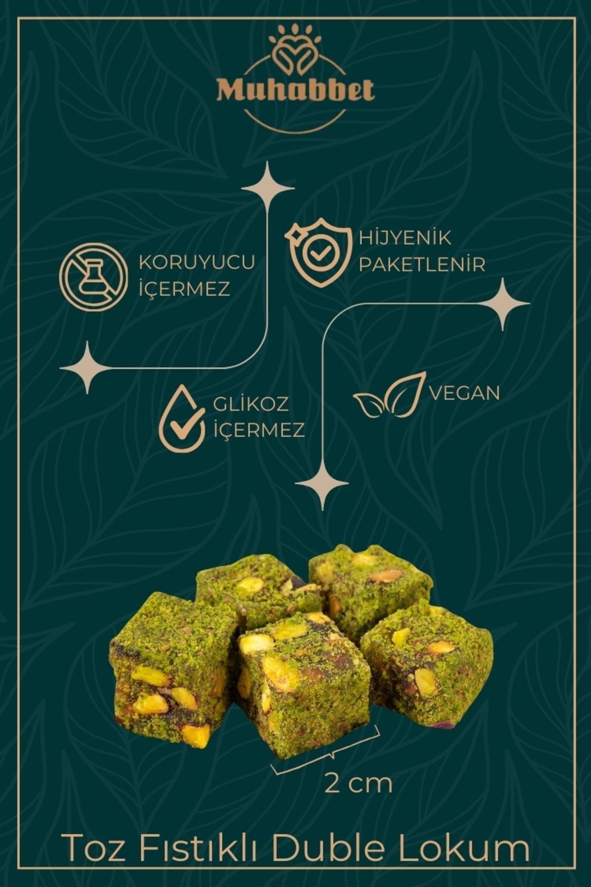 Bol Antep Fıstıklı Katkısız Duble Lokum 226 gr