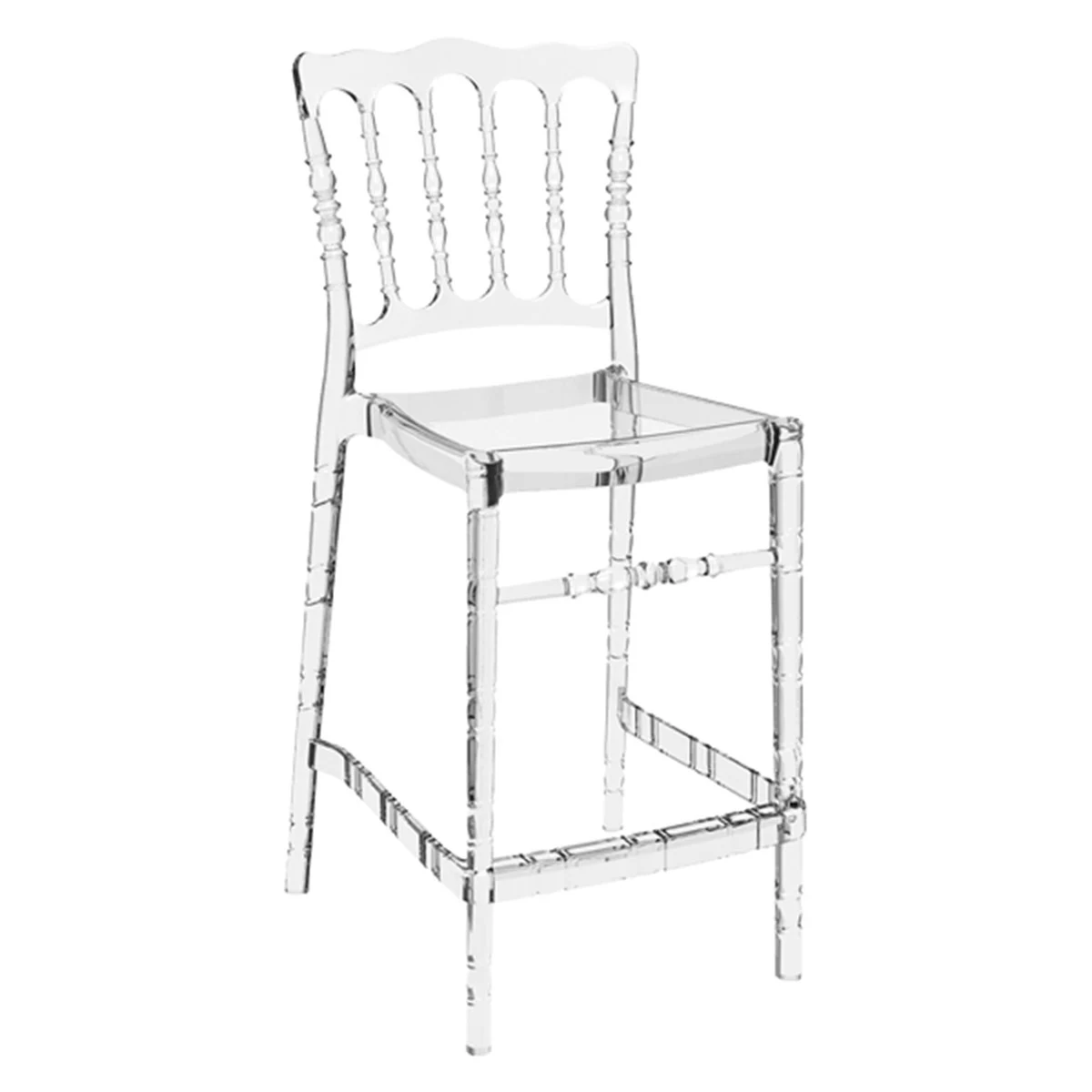 Pleksi Şeffaf Bar Taburesi