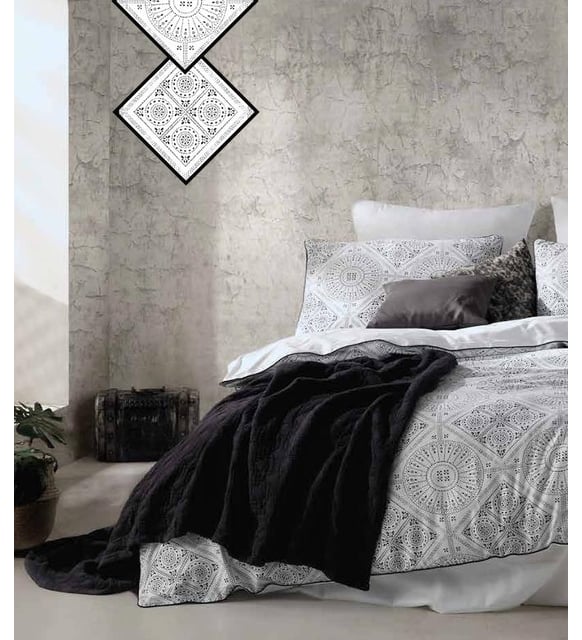 Prima Casa İskit Çift Kişilik %100 Pamuk Saten Lüks Nevresim Takımı