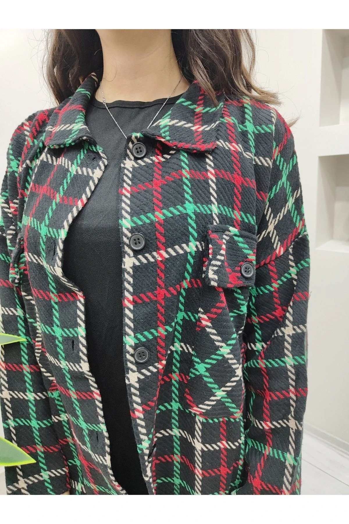 Oversize Oduncu Gömlek Içlikli Takım