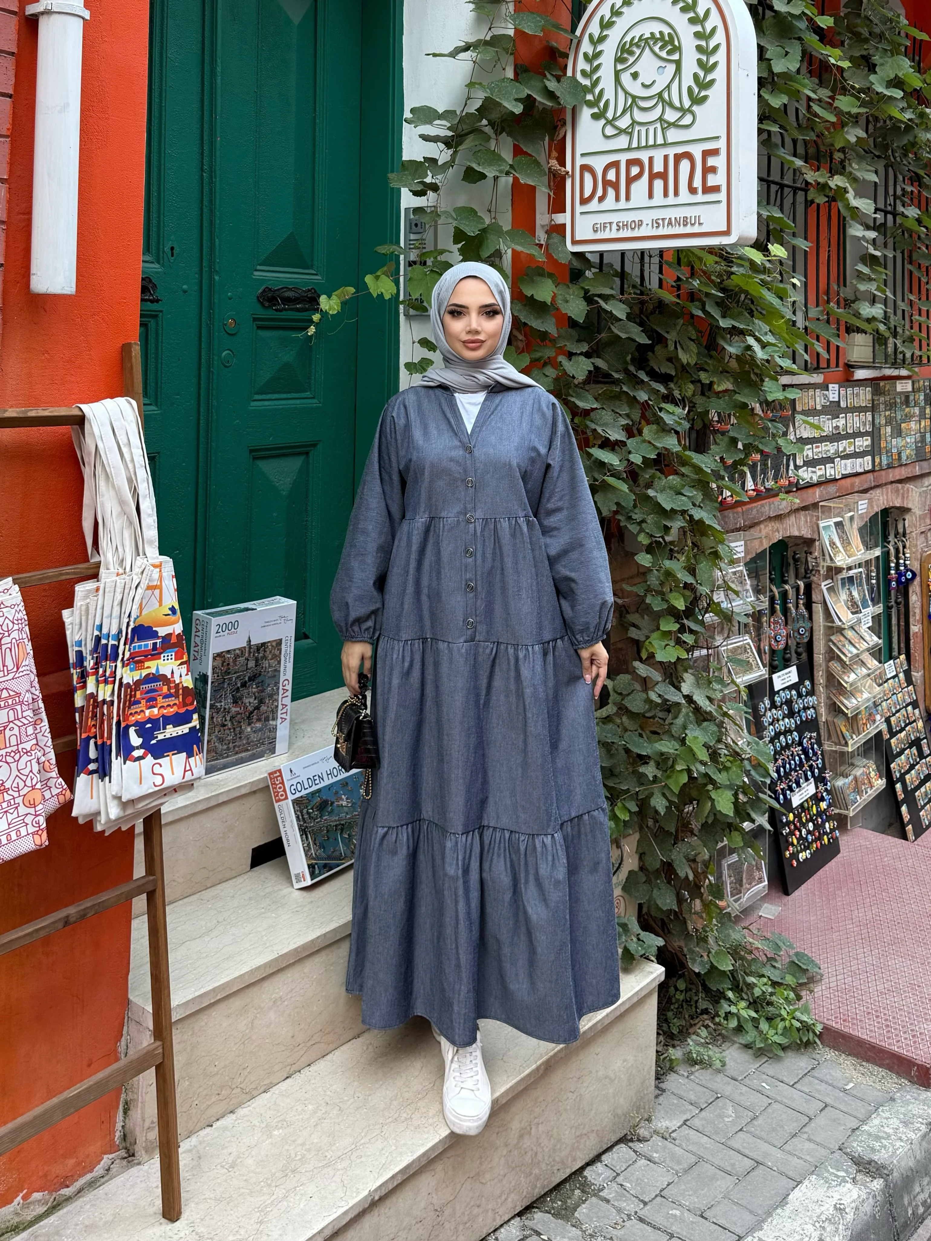 OVERSİZE KOT ELBİSE