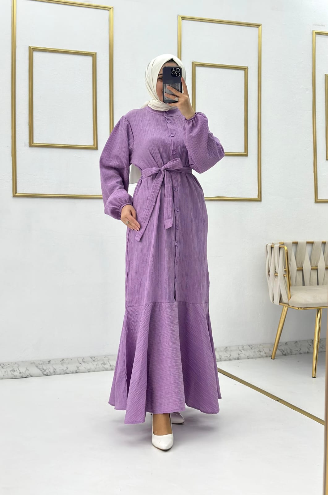 ETEĞİ VOLAN KRASH VİSCON YAZLIK ELBİSE