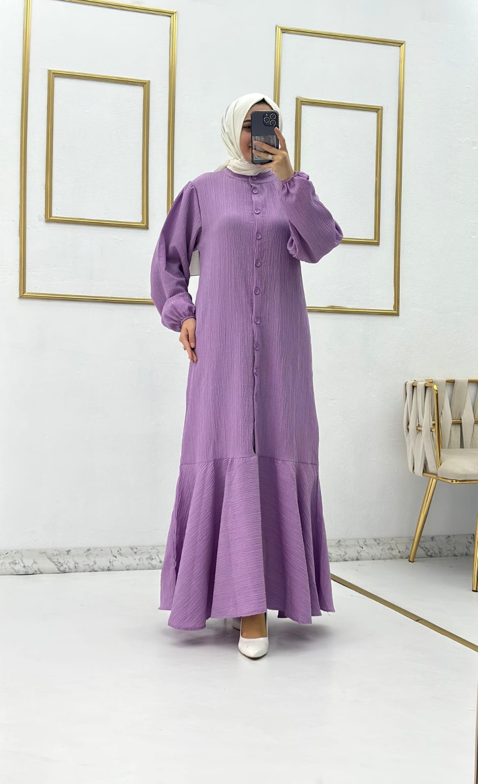 ETEĞİ VOLAN KRASH VİSCON YAZLIK ELBİSE