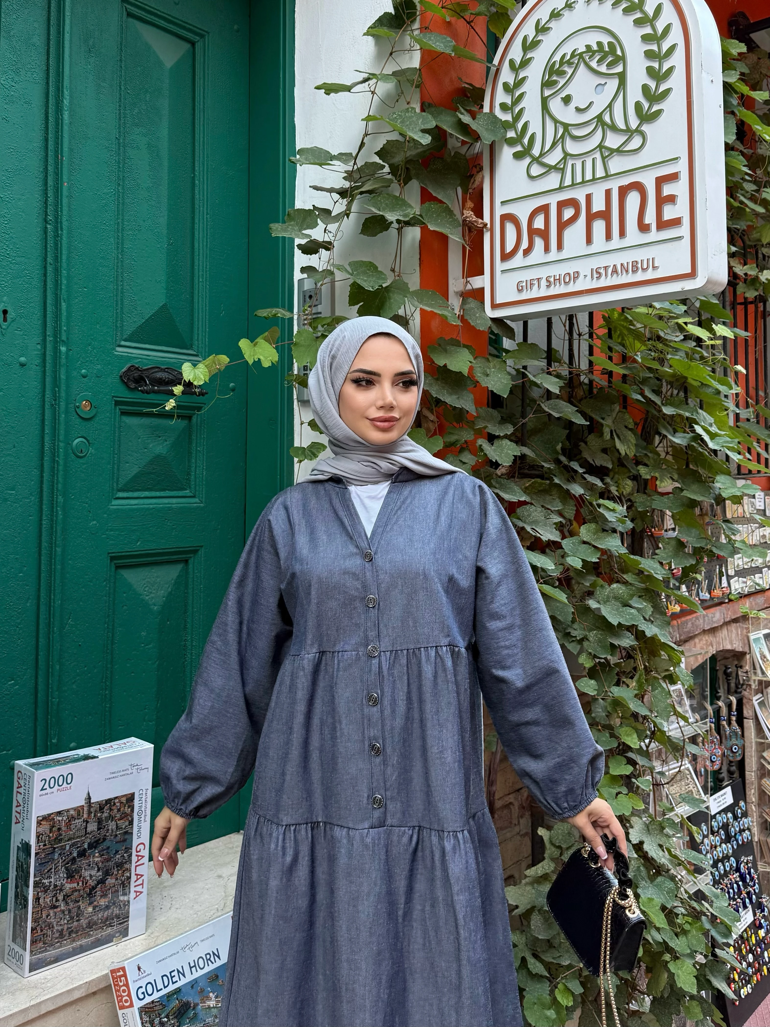 OVERSİZE KOT ELBİSE