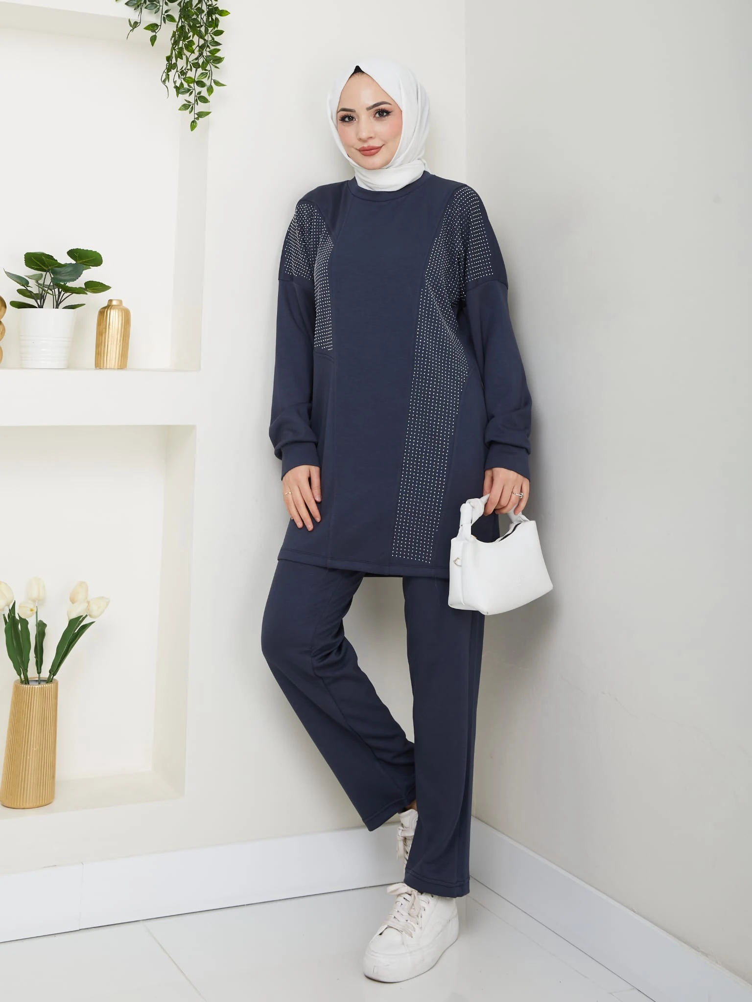 TAŞ BASKI DETAYLI MODAL TAKIM