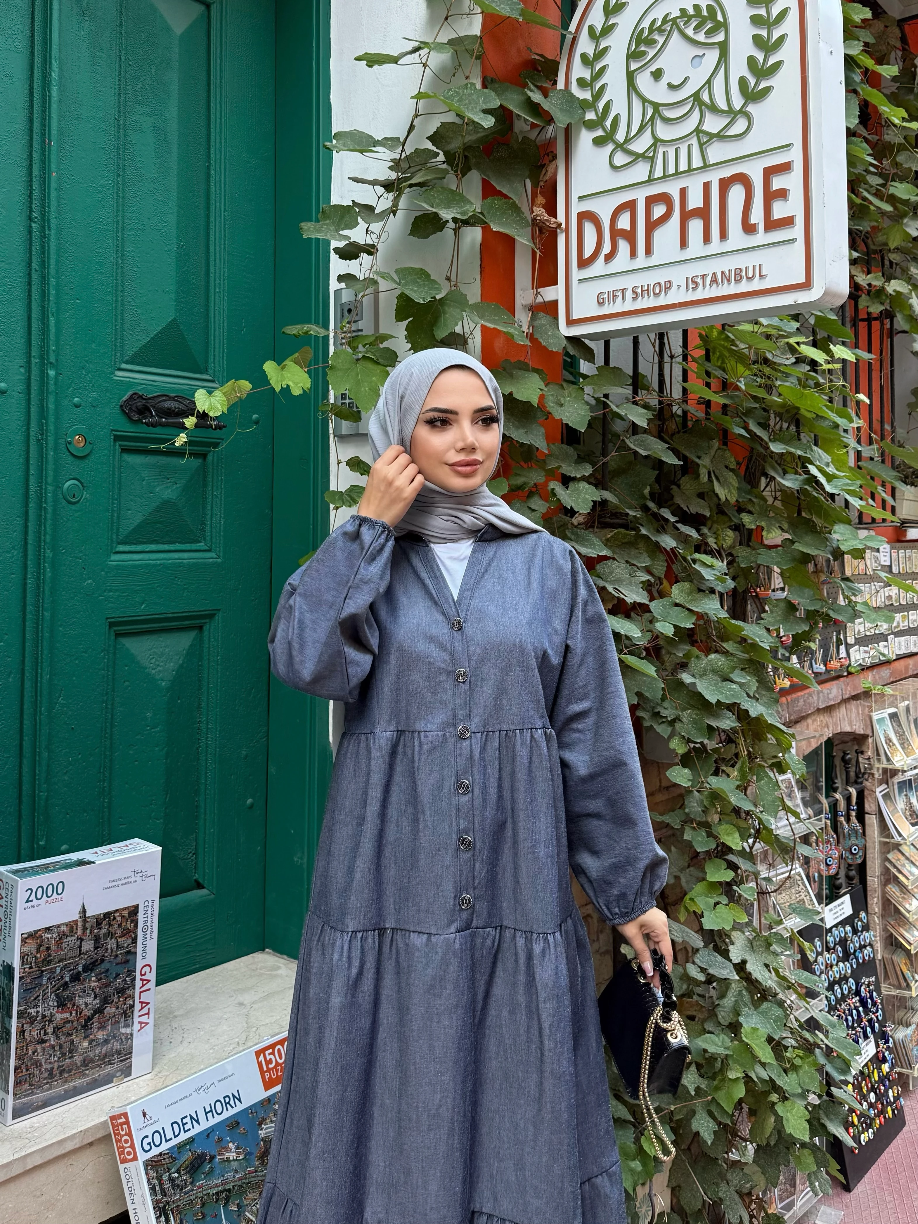 OVERSİZE KOT ELBİSE