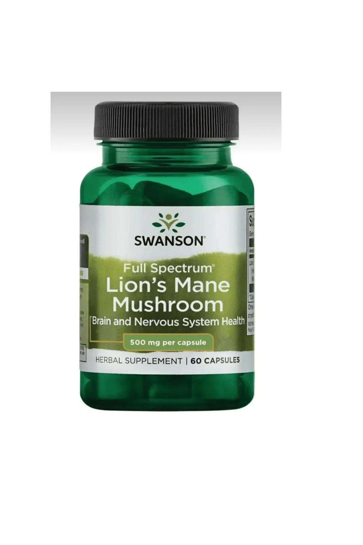 SWANSON Lion’s Mane Mushroom – Aslan Yelesi Mantarı Ekstresi 500 mg 60 Kapsül