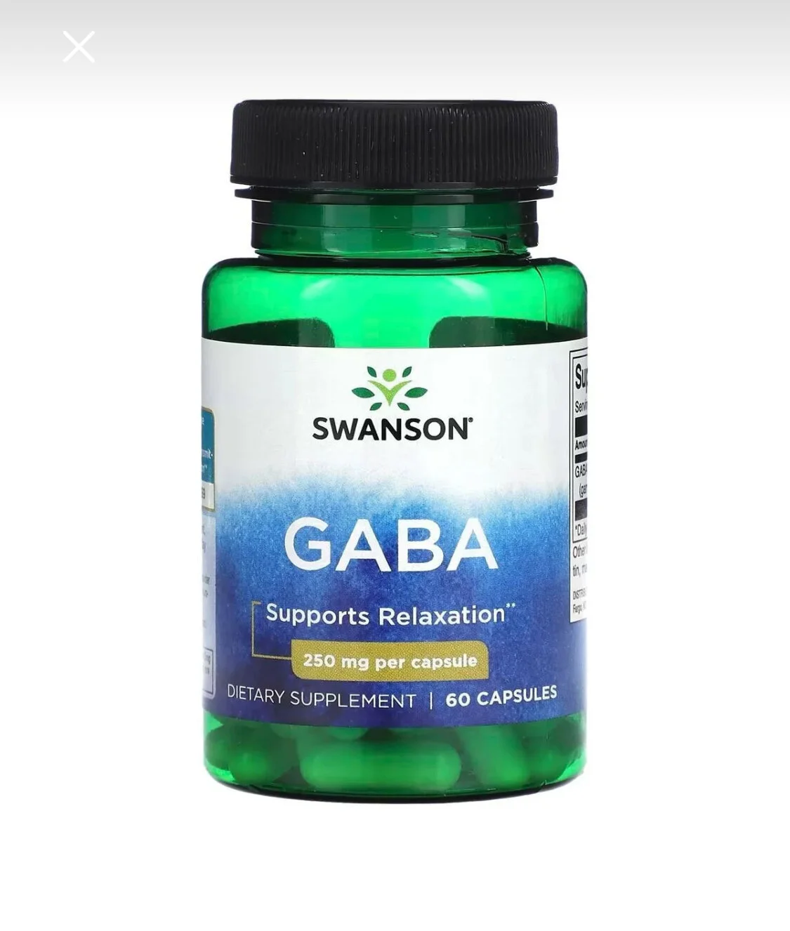 SWANSON GABA 250 mg – 60 Kapsül Sinir Sistemi ve Rahatlama Desteği