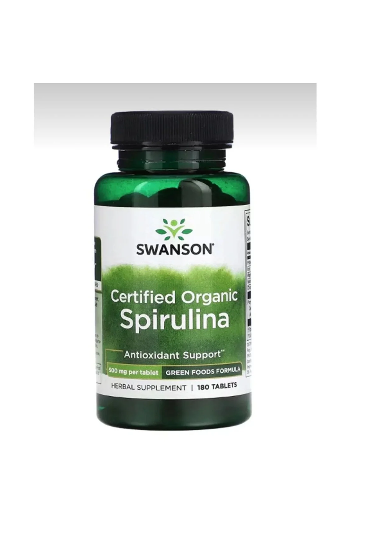 SWANSON Spirulina 180 Tablet – Doğal Süper Gıda ve Bağışıklık Desteği