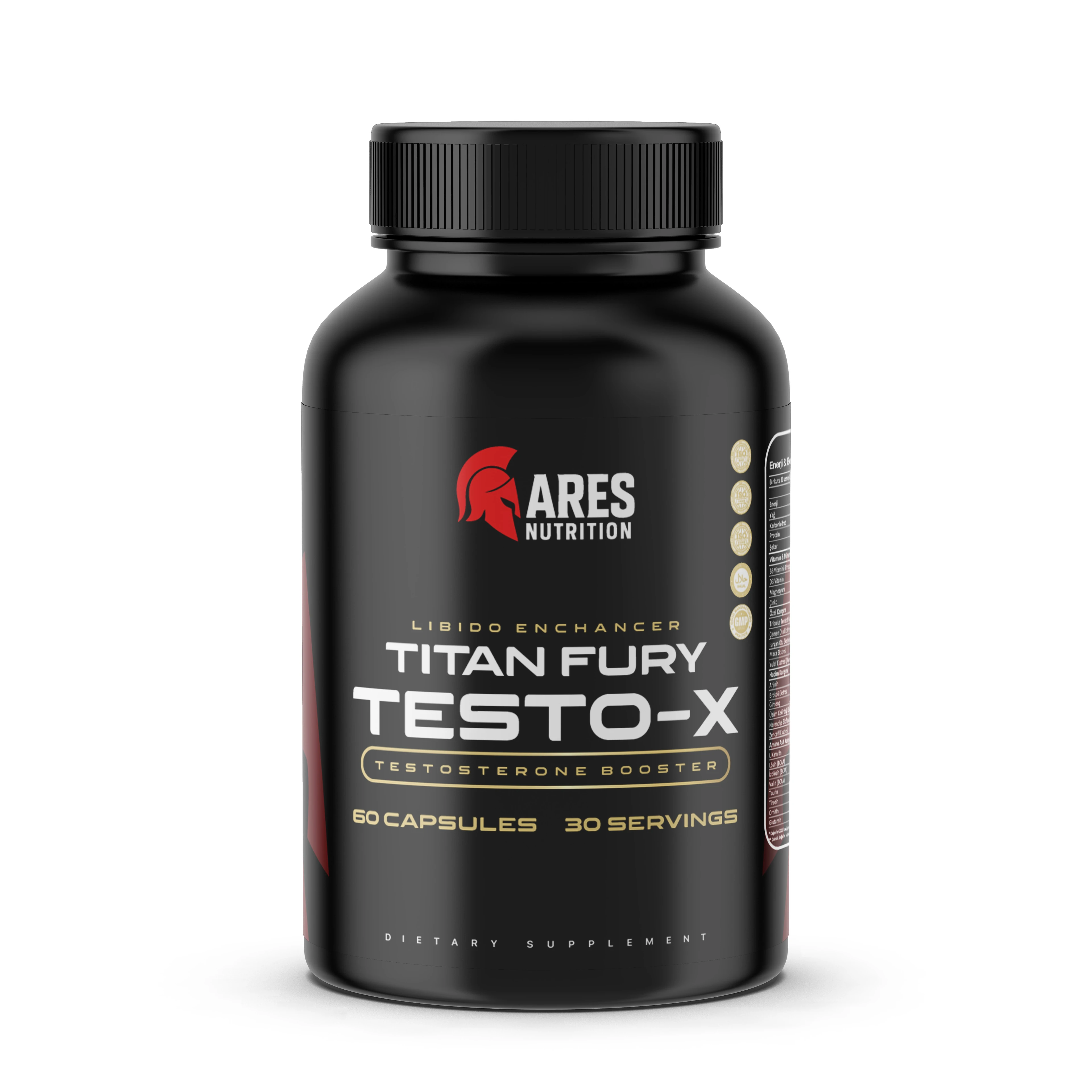 TİTAN FURY TESTO-X 60 KAPSÜL 30 SERVİS
