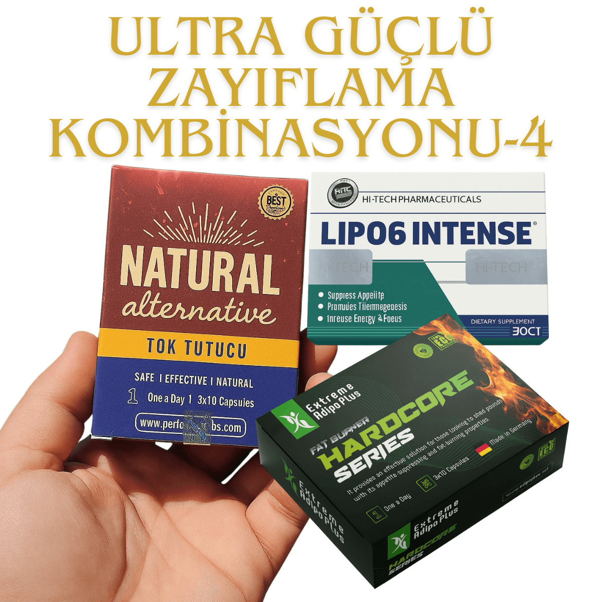 NATURAL ALTERNATIVE & ADİPO HARDCORE SERİES & LIPO6 İNTENSE (30 GÜNLÜK)