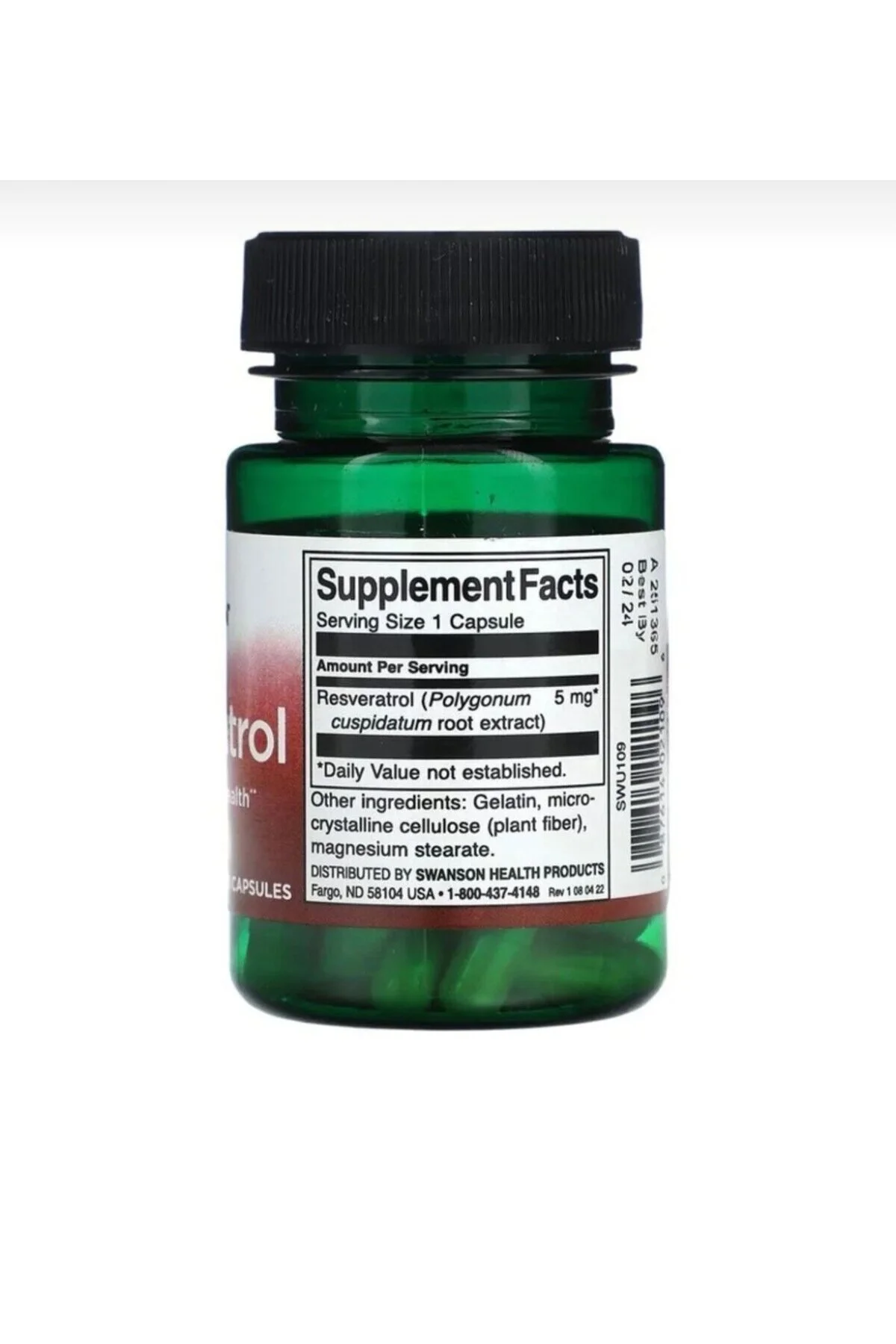 SWANSON Resveratrol 5 mg – 60 Kapsül Antioksidan Takviye