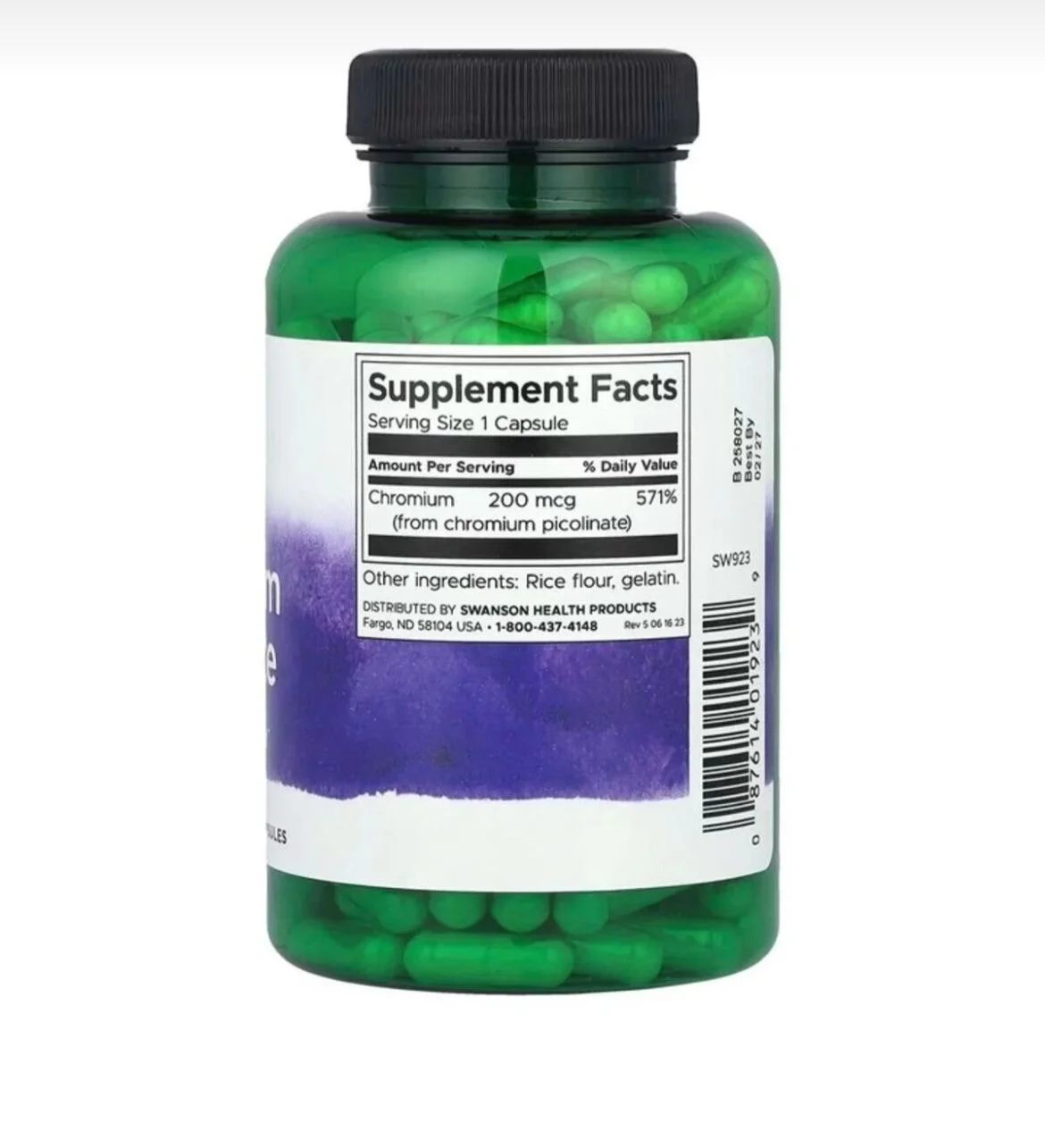 SWANSON Chromium Picolinate 200 mcg – 200 Kapsül