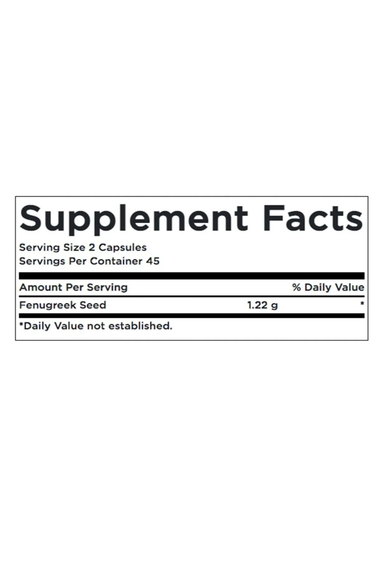 SWANSON Fenugreek Seed 90 Kapsül – 610 mg Çemen Tohumu Ekstresi
