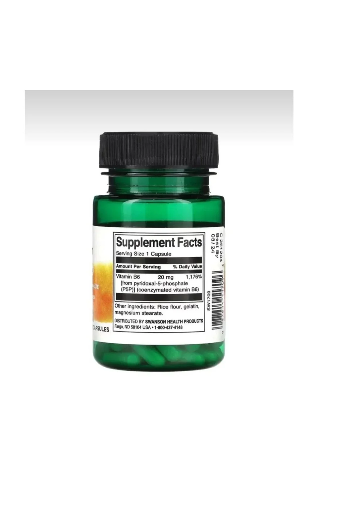 SWANSON P-5-P 60 Kapsül – Aktif B6 Vitamini