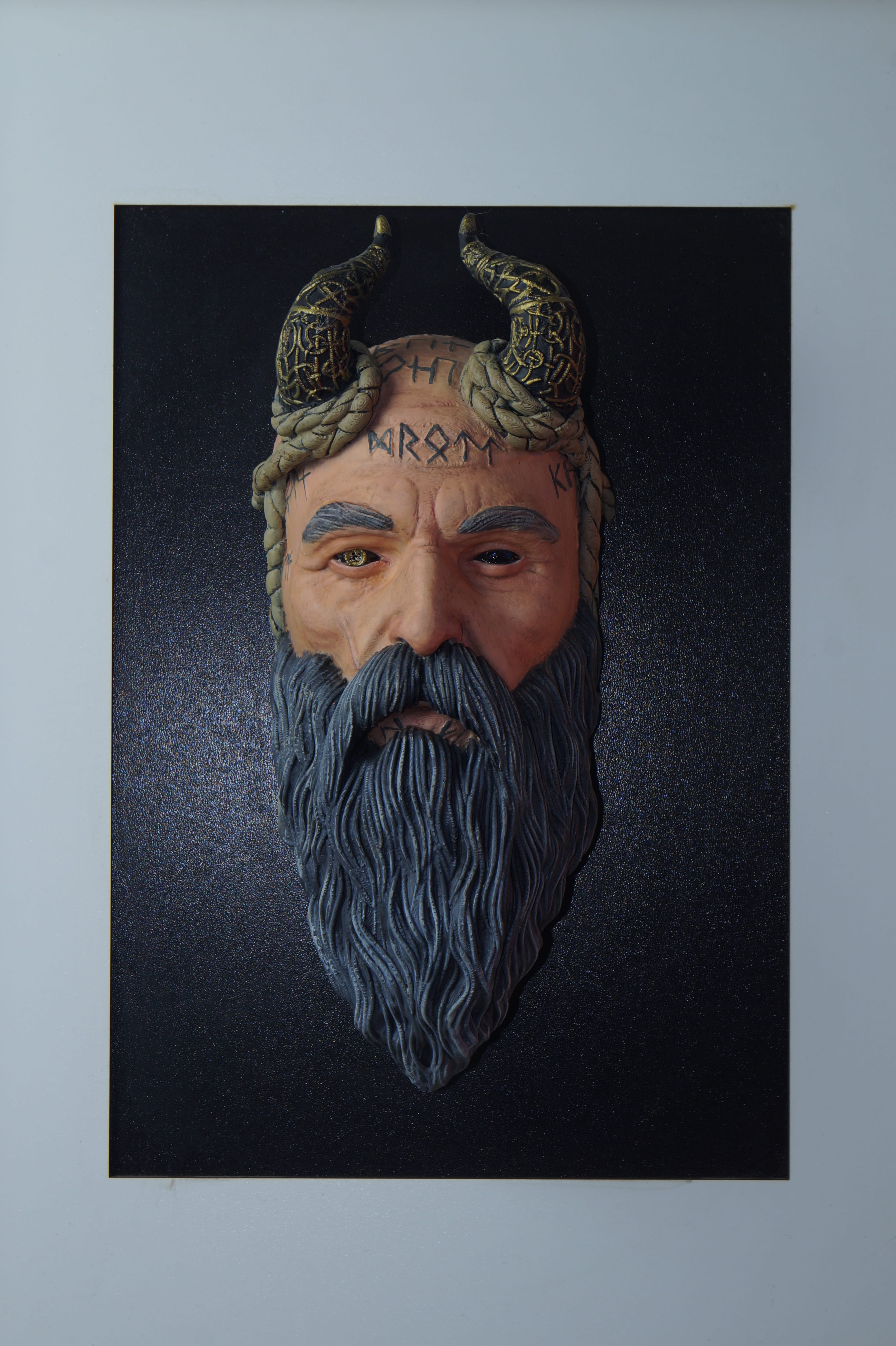 GOD OF WAR MİMİR 40X50 ÇERÇEVELİ  3D TABLO