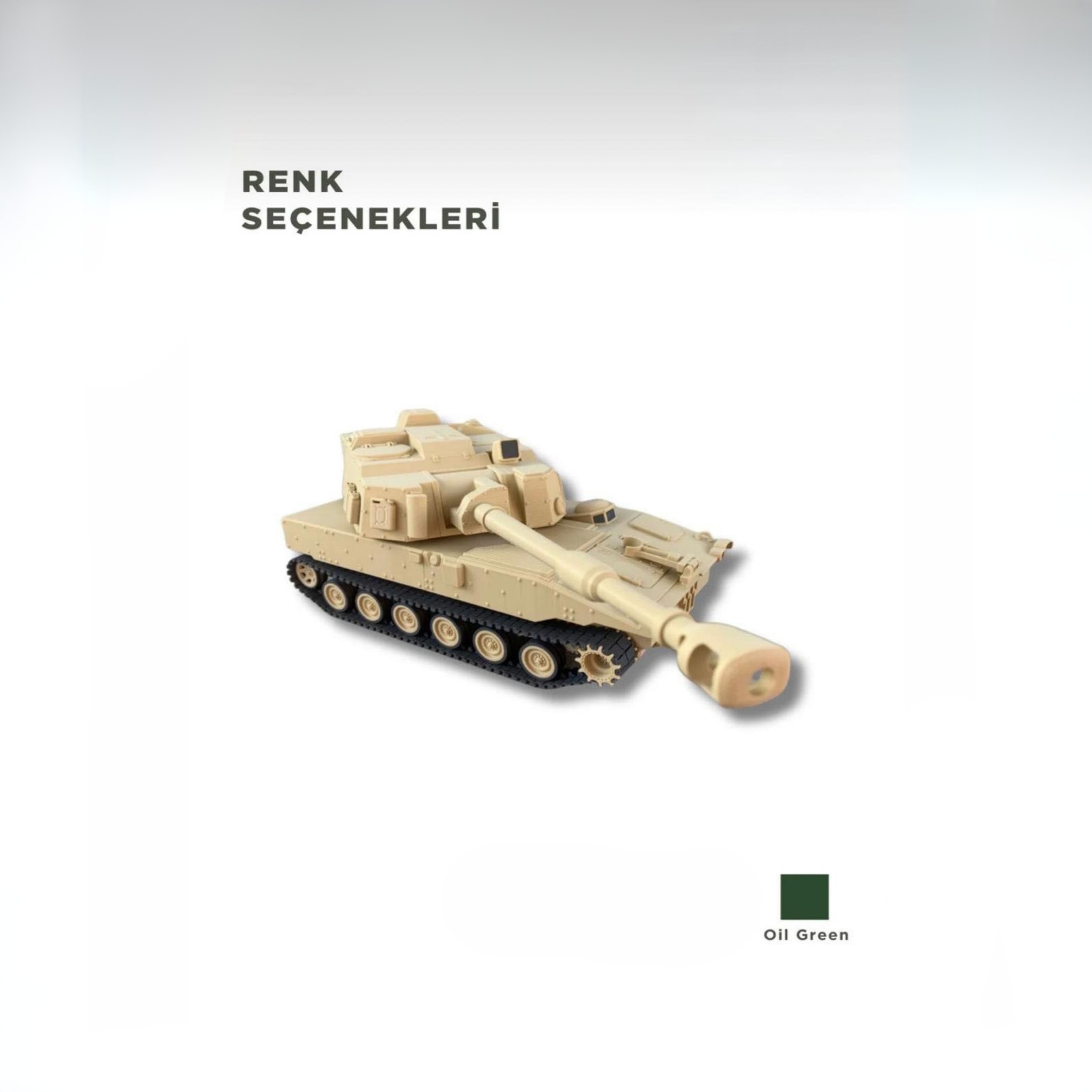 M109 A7 PALADİN 1/35 Ölçek, 11,1x26x9,4 cm Boyutlu, Hareketli Palet Sistemi Olan Tank Maketi