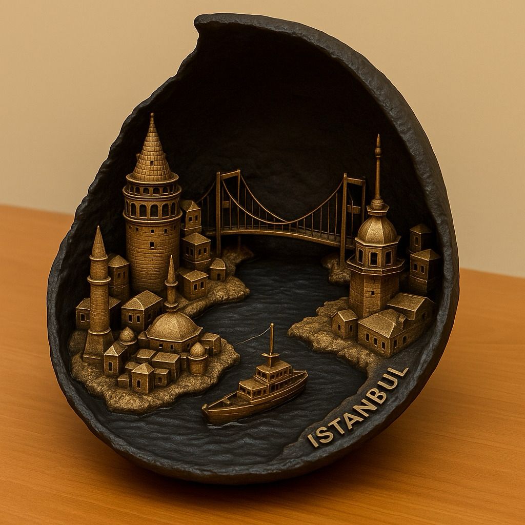 İstanbul Silüeti_ Dekoratif Biblo