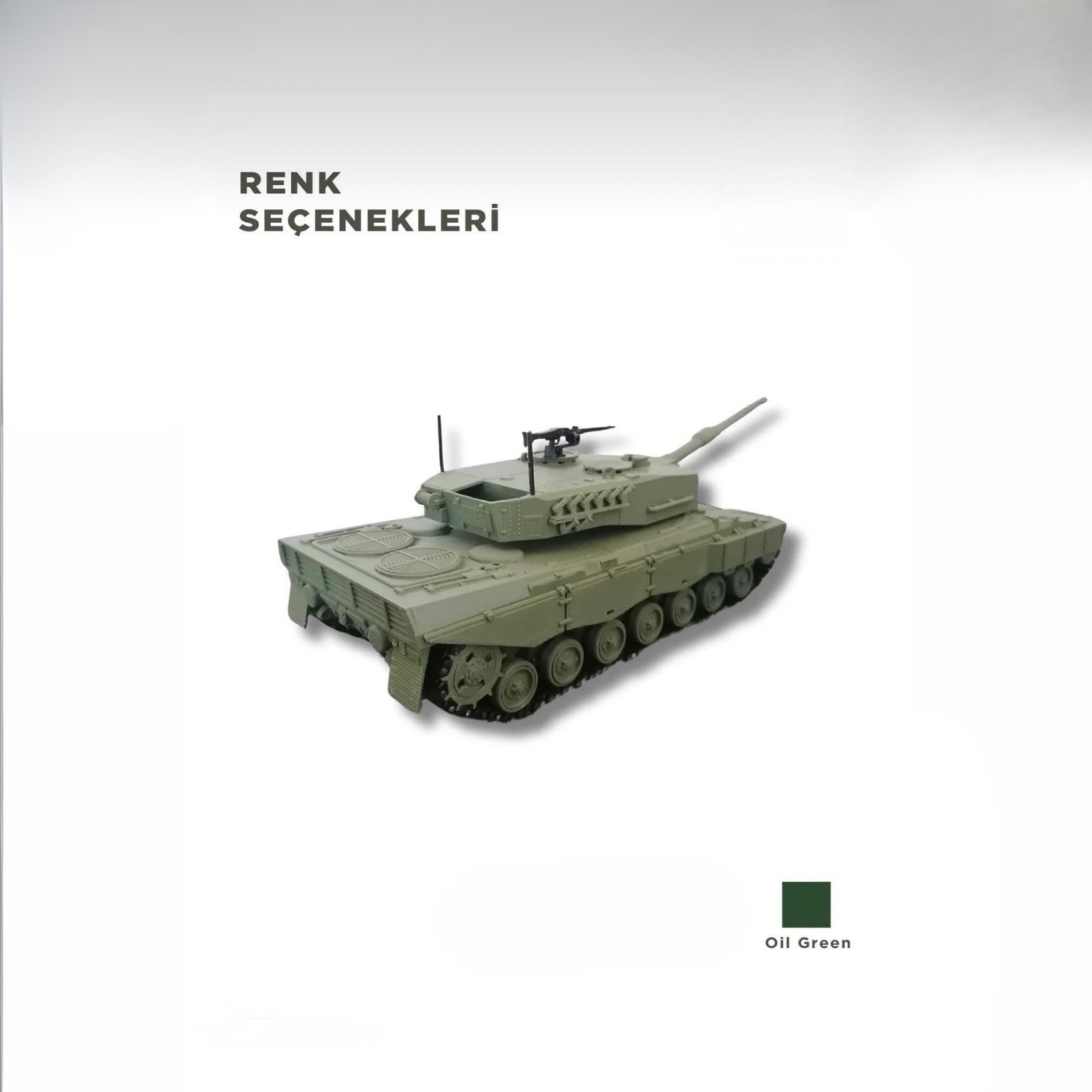 LEOPARD 2 A4 1/35 Ölçek, 10,6x22,1x8,6 cm Boyutlu, Hareketli Palet Sistemi Olan Tank Maketi