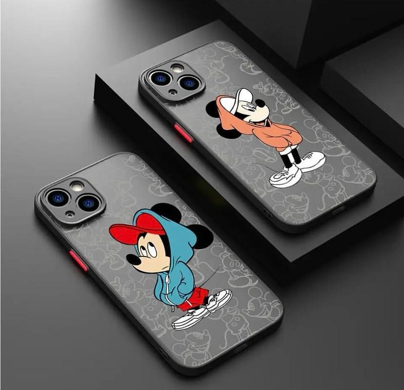 Mickey Mouse ve Minnie Mouse Sportif Tasarımlı Hux Kılıf