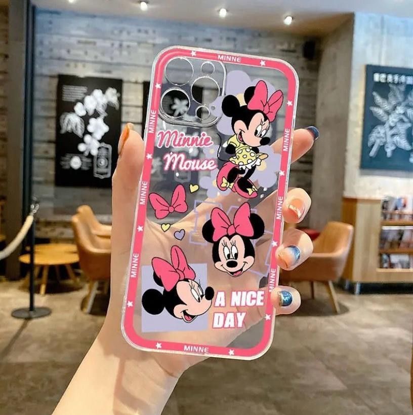 Minnie Mouse Tasarımlı Şeffaf Kılıf