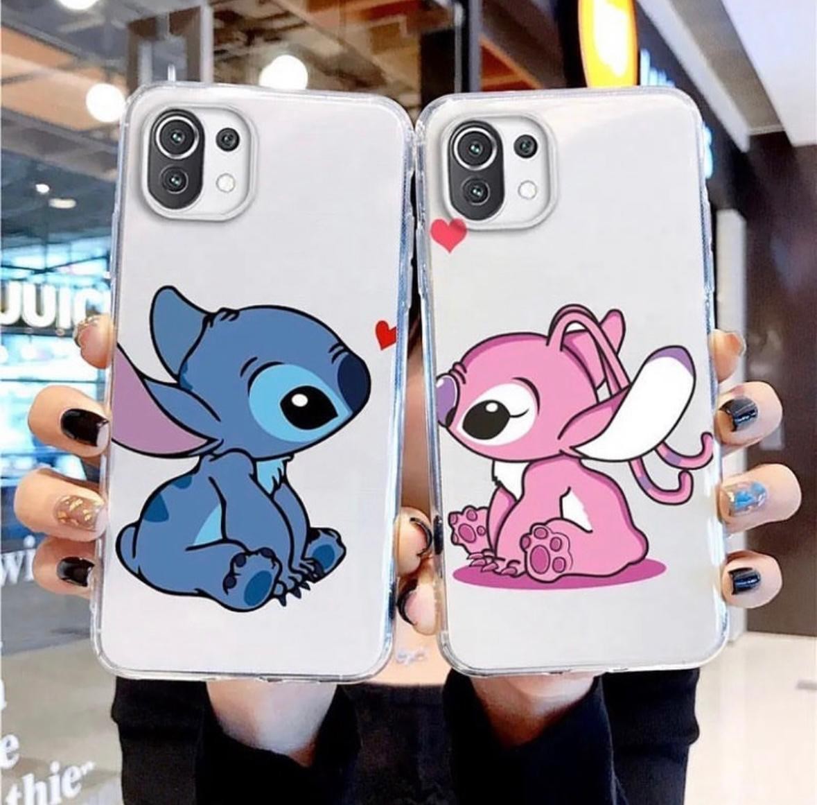 Stitch Love Tasarımlı Couple Kılıflar