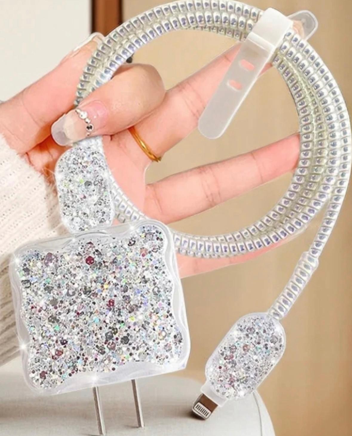 Swarovski Taşlı Şarj Koruma Seti