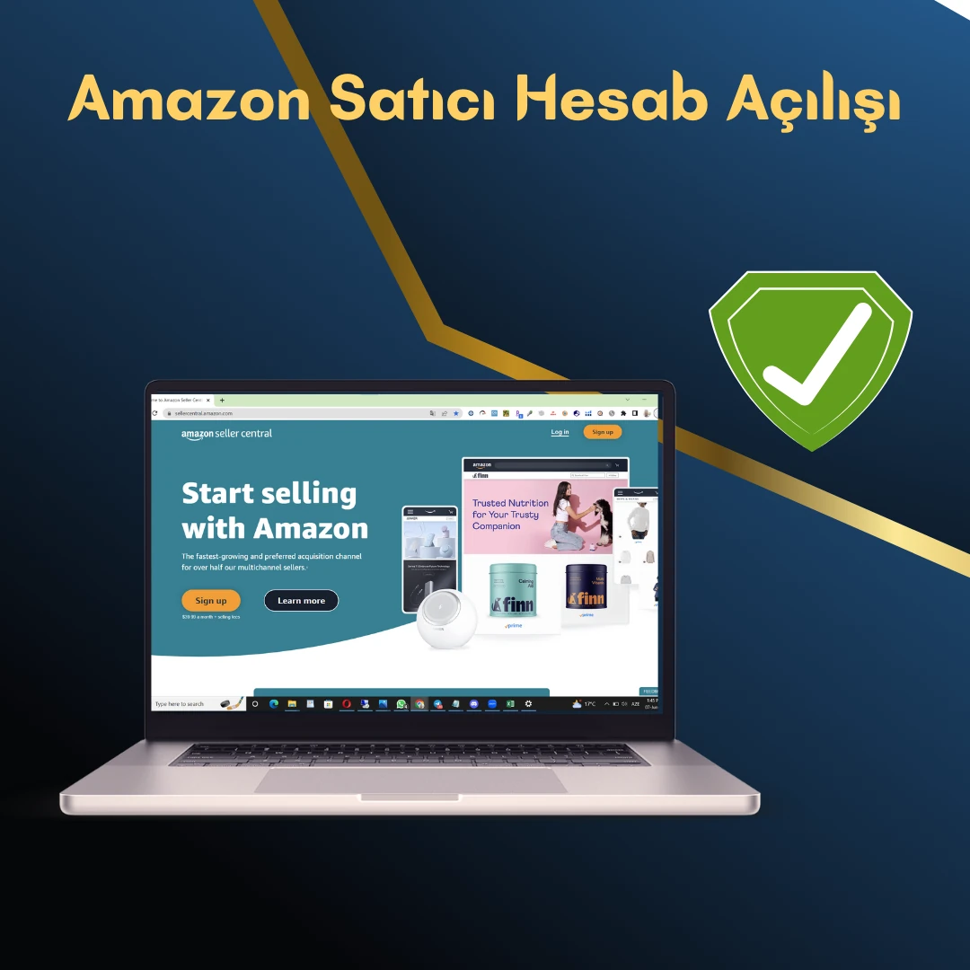 Amazon Professional Satıcı Hesab Açılımı (Şirkət qurmadan-Fiziki Şəxslər üçün)